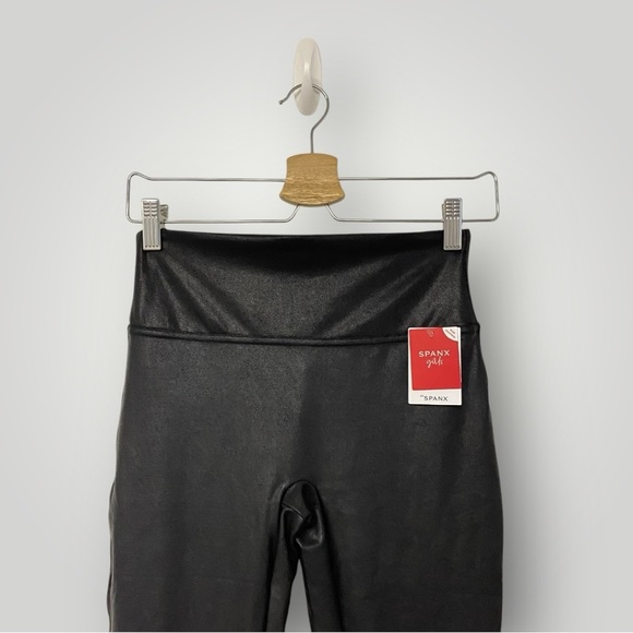 NWT SPANX Faux Leather Leggings Sz XL - Picture 3 of 12